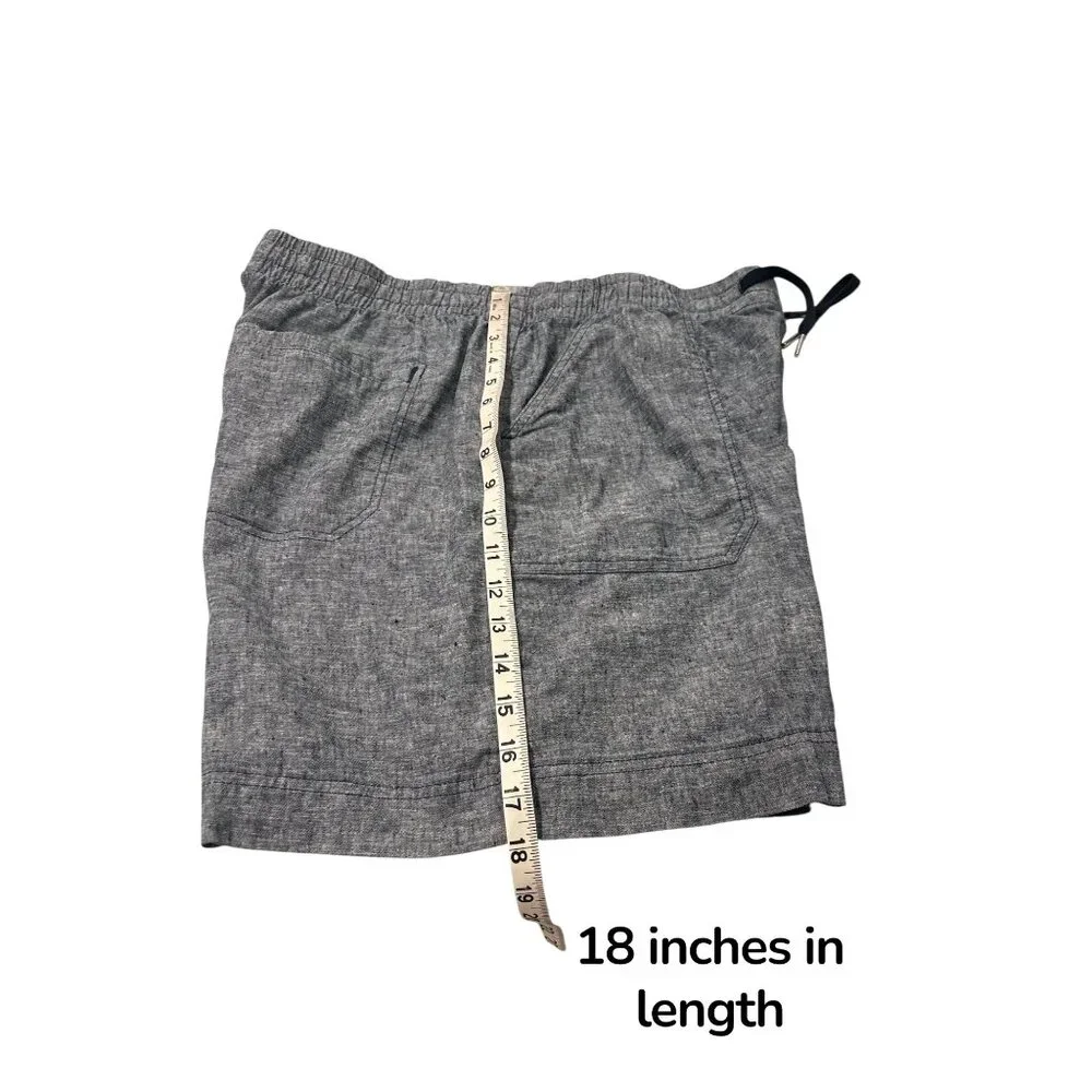Orvis Linen Blend Shorts Lot 2 Size 16 Elastic Waist Casual Summer - Picture 10 of 12